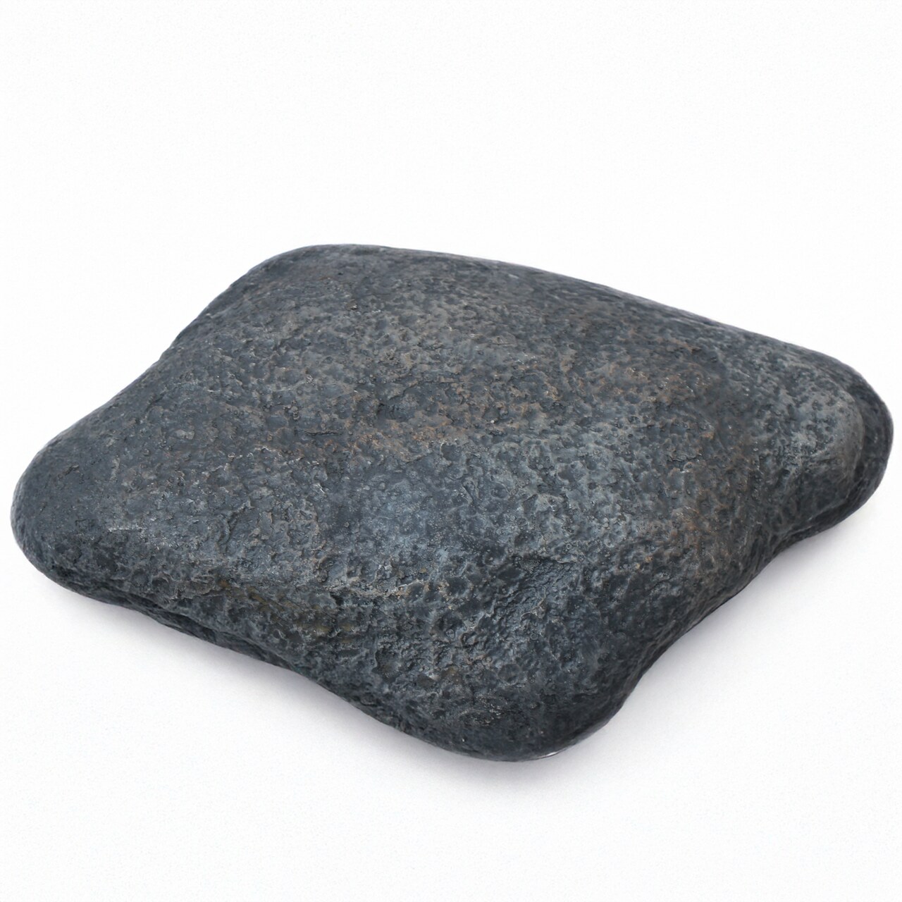 Decorative Outdoor Weather-Resistant Artistic Artificial Faux Stone Rock, Garden Patio Granite Grey Fiberglass Stone